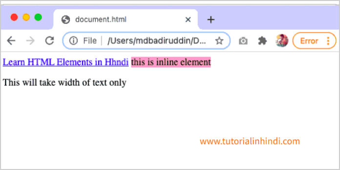 HTML Elements In Hindi पूरी जानकारी हिंदी में जानें - Tutorial In Hindi