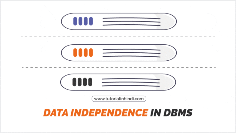 Data Independence In DBMS In Hindi (इसके प्रकार और लाभ) - Tutorial In Hindi