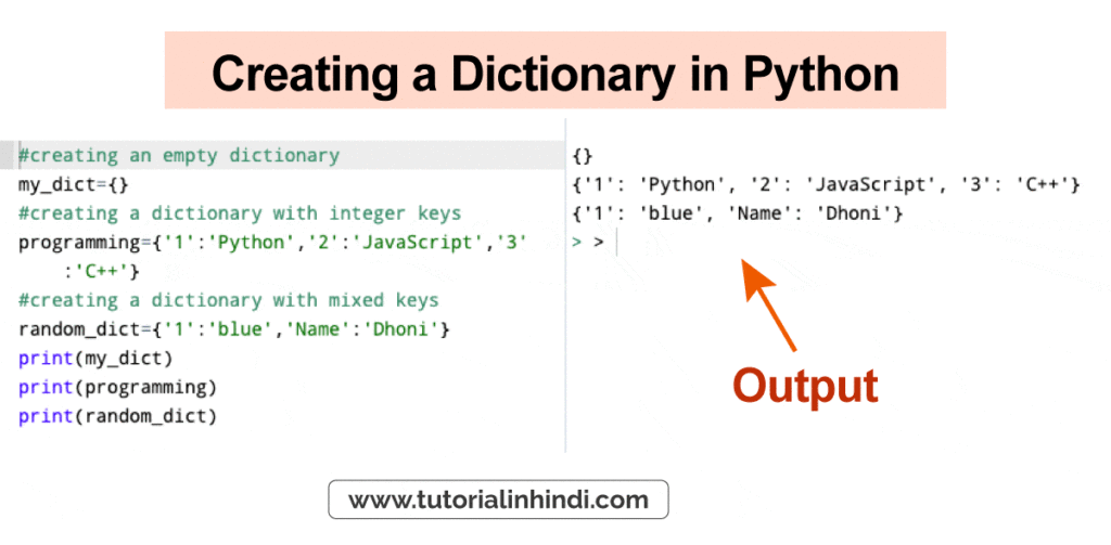  Dictionary In Python In Hindi Tutorial In Hindi